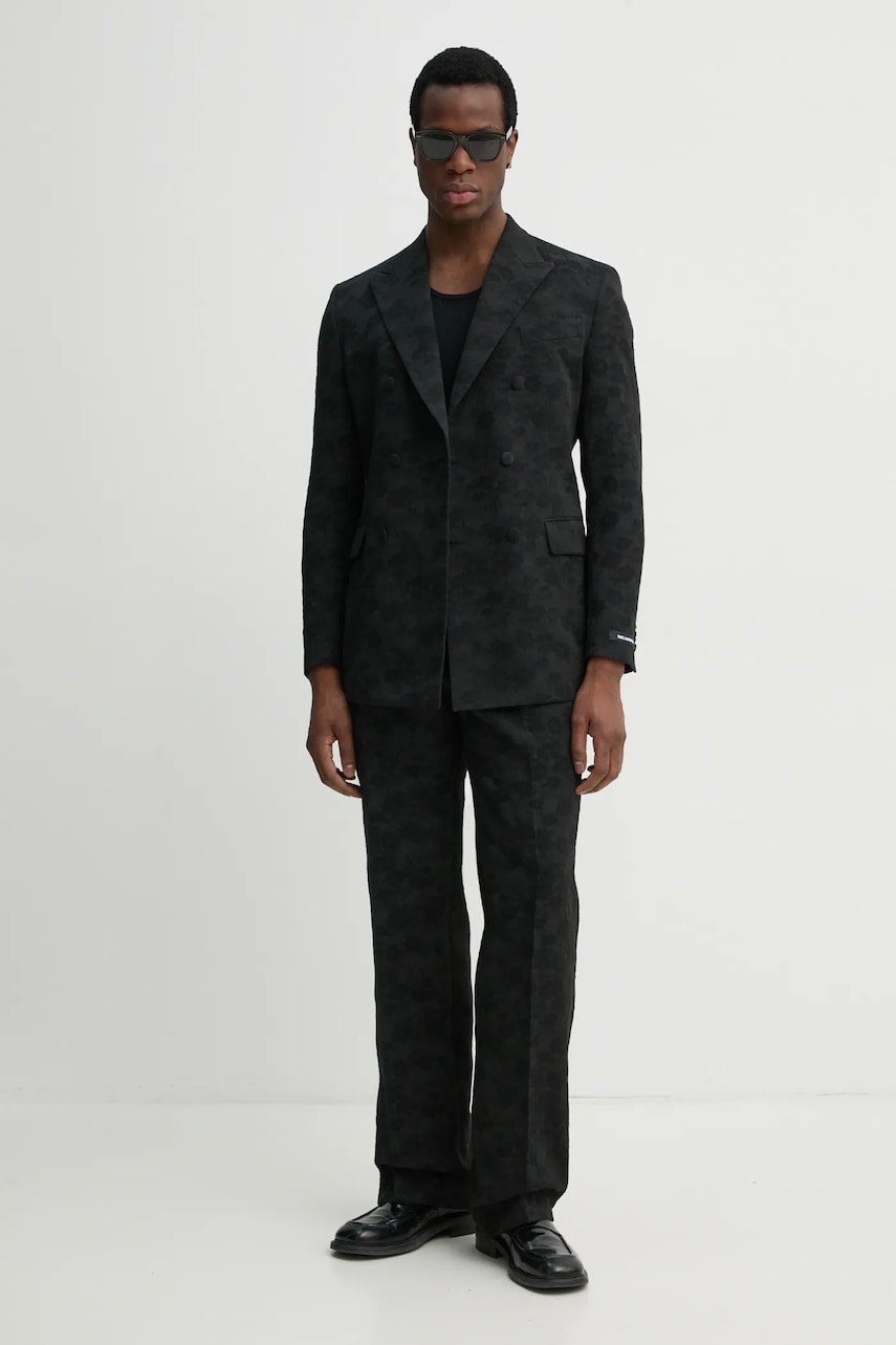 Брюки Karl Lagerfeld KL STUDIO мужские цвет чёрный прямые 552054.255420 Брюки Karl Lagerfeld KL STUDIO мужские цвет чёрный прямые 552054.255420