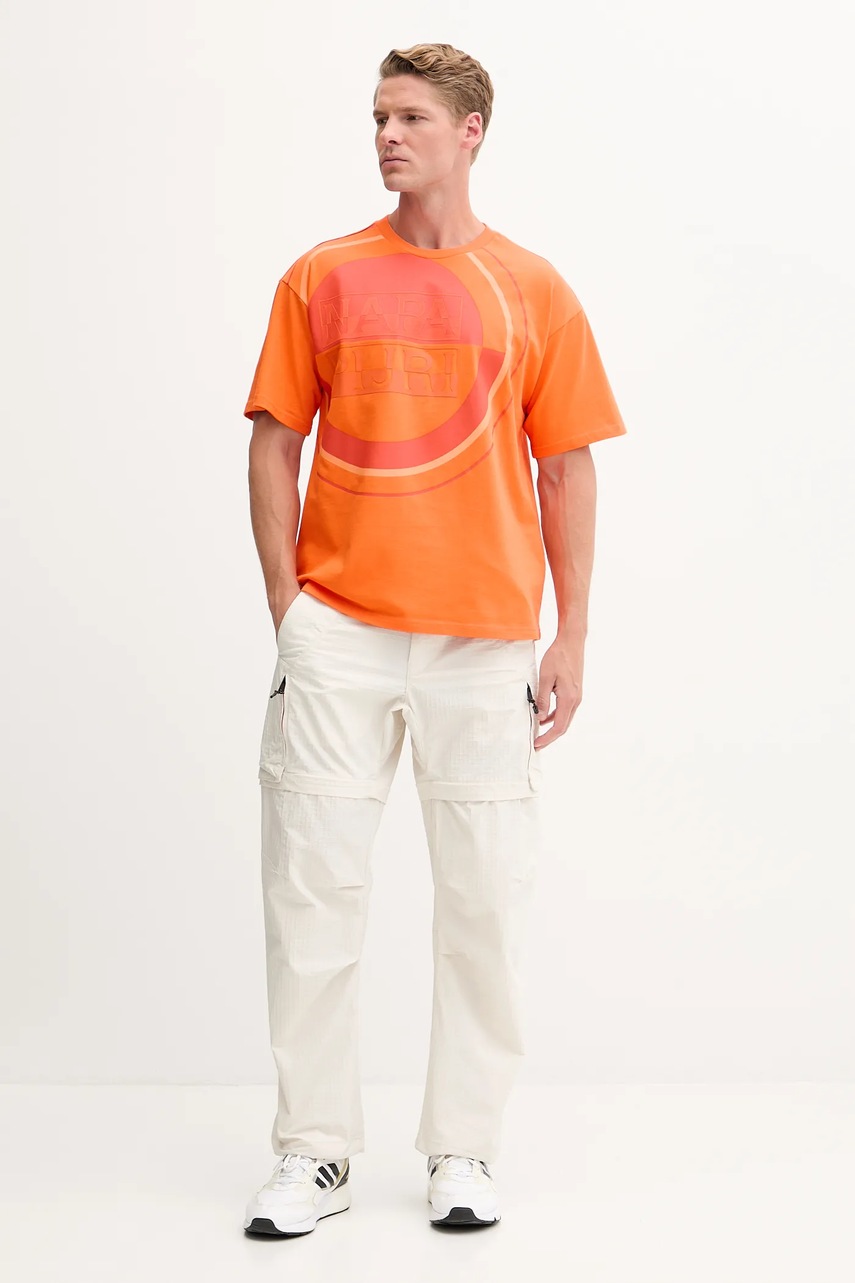 Брюки Napapijri M-Tusco мужские цвет бежевый прямые NP0A4IDTN1J1