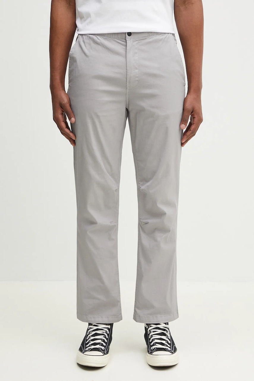 Napapijri pantaloni M-Massi Chino bărbați, culoarea gri, drept, NP0A4IDUH621