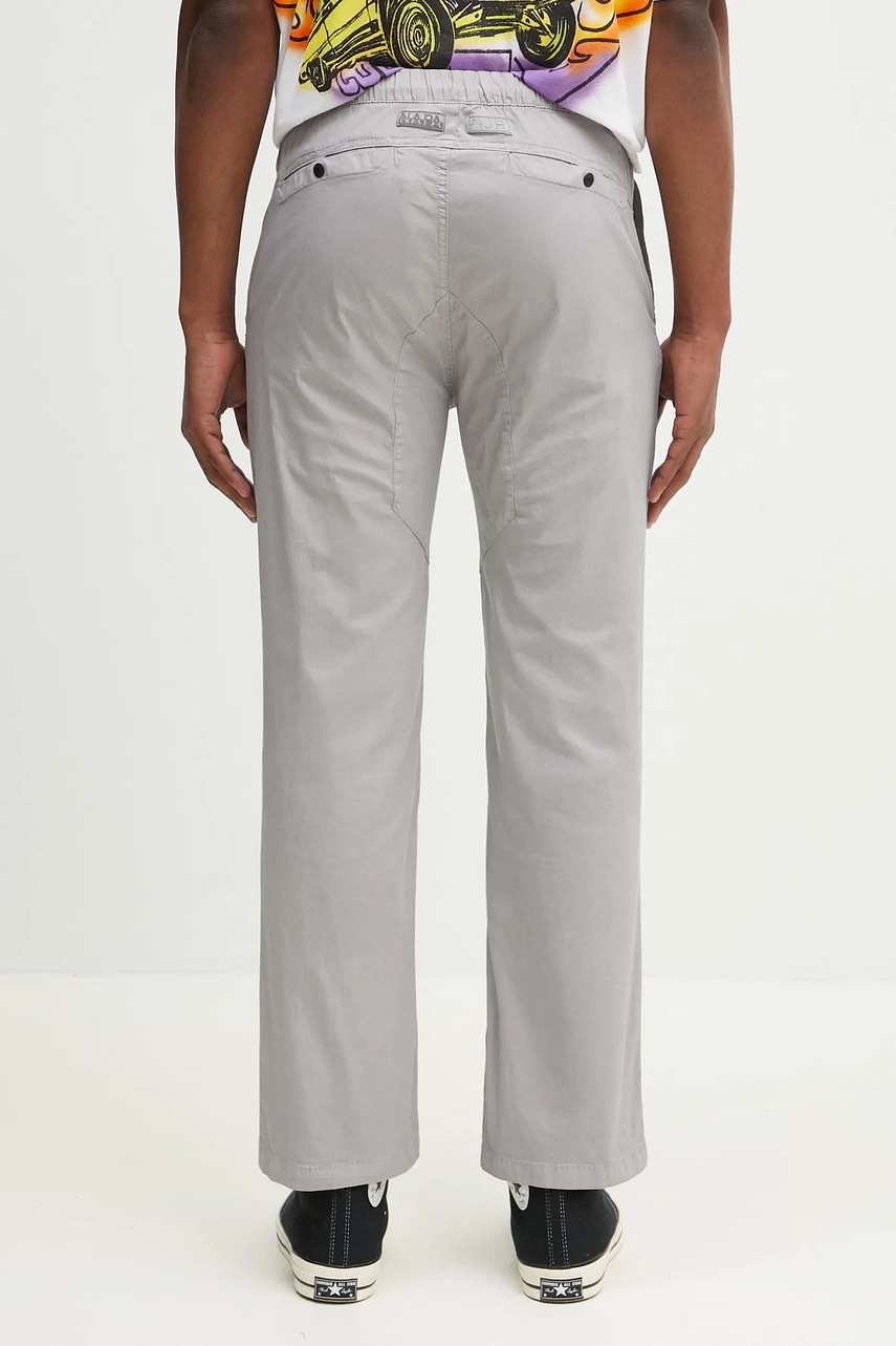 Παντελόνι Napapijri M-Massi Chino χρώμα: γκρι, NP0A4IDUH621 φωτογραφία