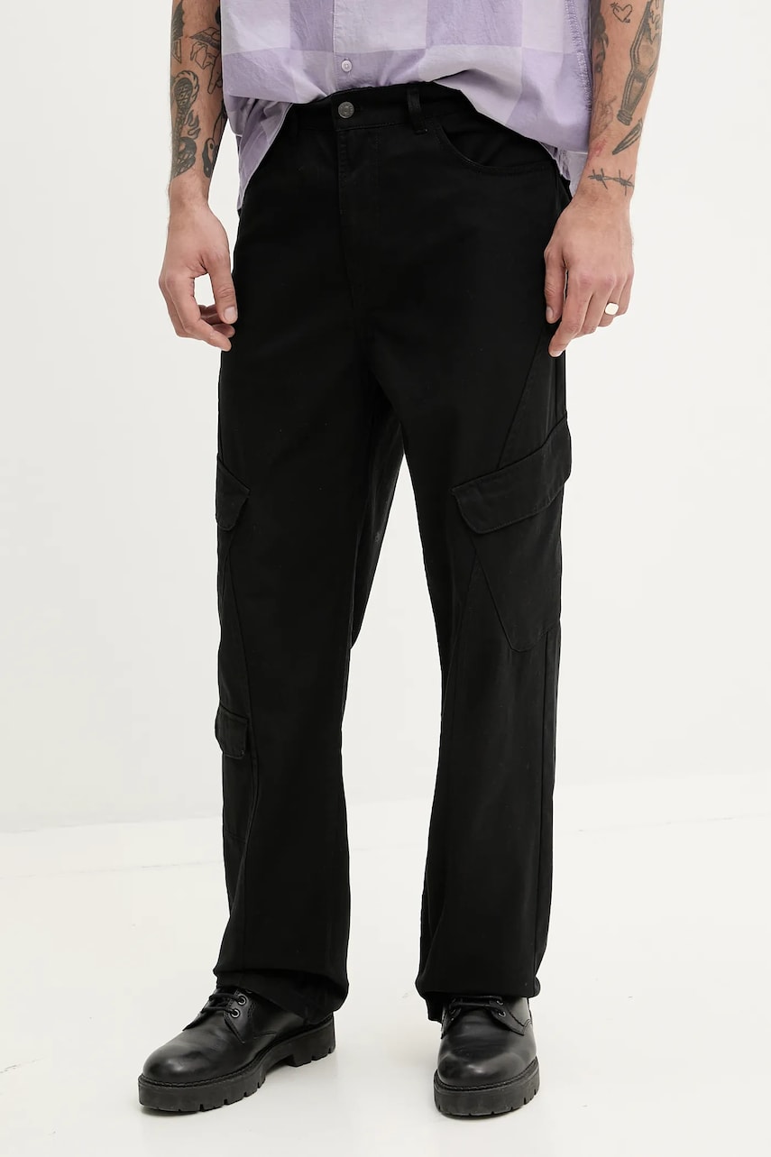 Karl Kani jeansi barbati, culoarea negru, drept, 60020085