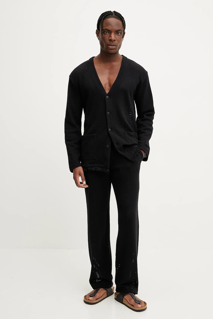 Хлопковые брюки OAS цвет чёрный прямые 5014 Хлопковые брюки OAS цвет чёрный прямые 5014