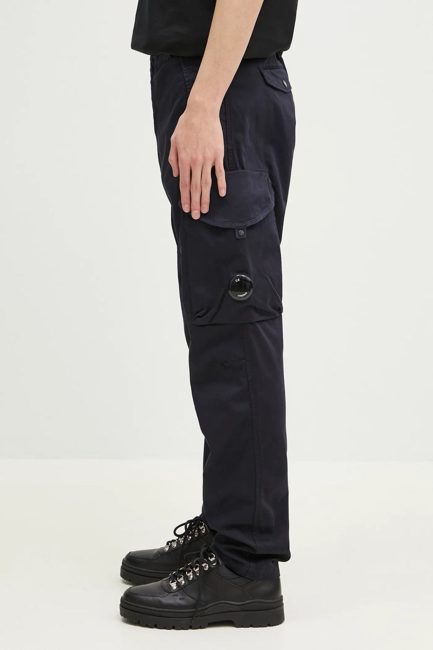 Брюки C.P. Company мужские цвет синий прямые 18CMPA058A005694G.