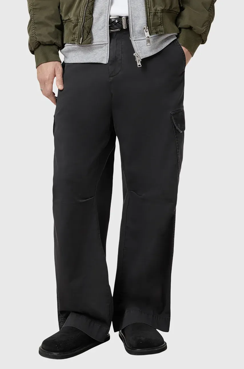 Брюки AllSaints FLYNN мужские цвет чёрный со шнуровкой M017TC Брюки AllSaints FLYNN мужские цвет чёрный со шнуровкой M017TC
