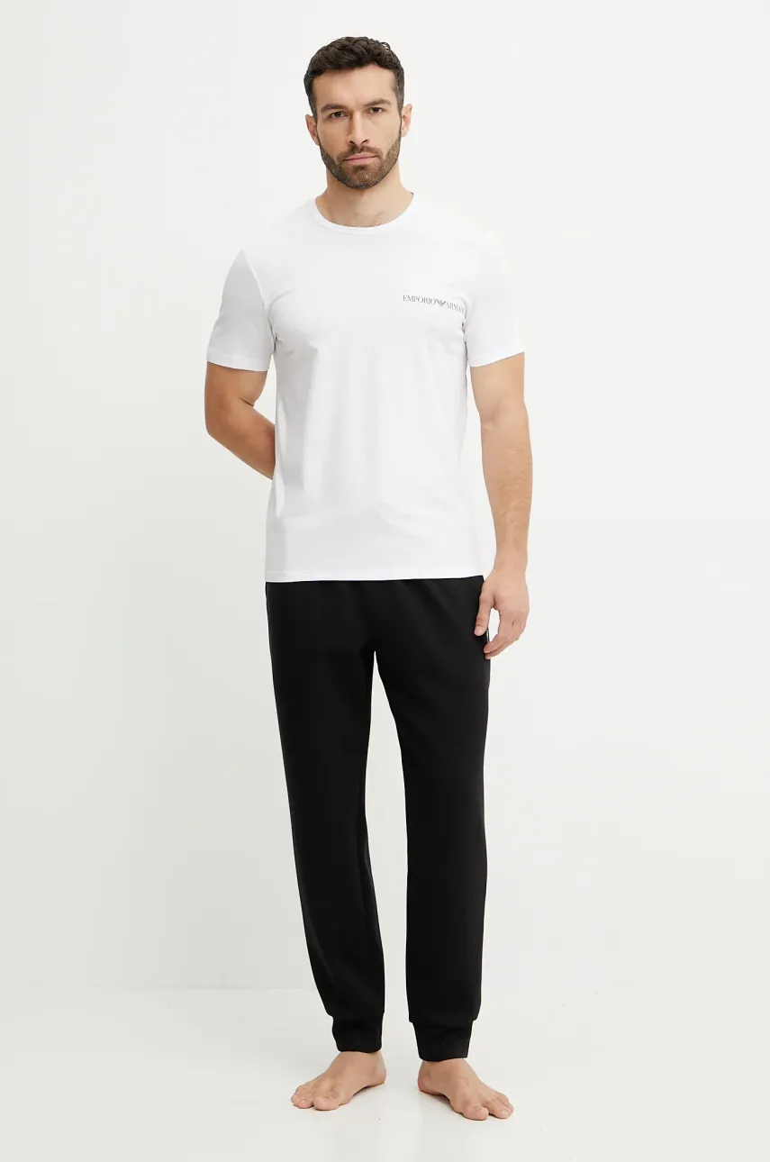 Штаны лаунж Emporio Armani Underwear мужские цвет чёрный однотонные EM000500 AF10790 Штаны лаунж Emporio Armani Underwear мужские цвет чёрный однотонные EM000500 AF10790