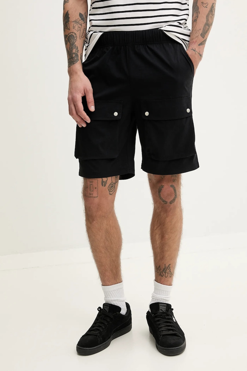 Resteröds pantaloni scurți Malone shorts bărbați, culoarea negru, 55251.6441 Resteröds pantaloni scurți Malone shorts bărbați, culoarea negru, 55251.6441