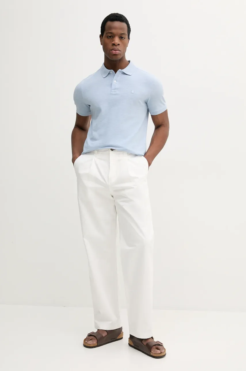 Хлопковые брюки Tommy Hilfiger SAILING мужские цвет белый фасон chinos MN0MN00016 Хлопковые брюки Tommy Hilfiger SAILING мужские цвет белый фасон chinos MN0MN00016