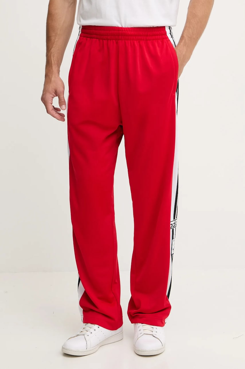 adidas Originals pantaloni de trening Adibreak Track Pants culoarea rosu, cu imprimeu, KA0722