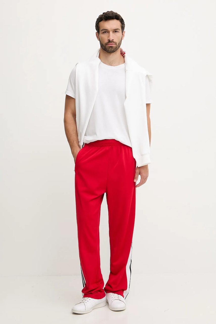 Спортивные штаны adidas Originals Adibreak Track Pants цвет красный узор KA0722 Спортивные штаны adidas Originals Adibreak Track Pants цвет красный узор KA0722