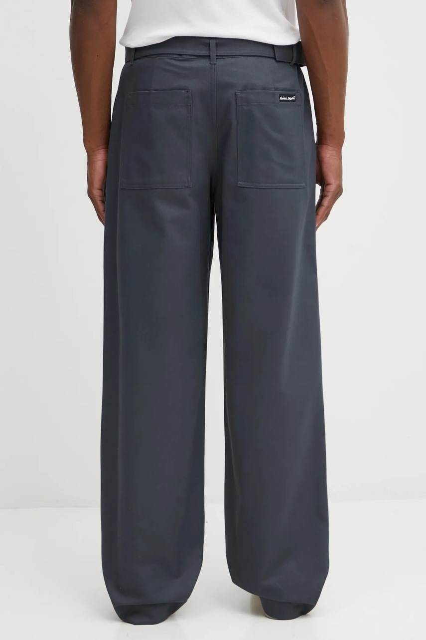 Maison Kitsuné spodnie bawełniane Belted (zdjęcie 3)