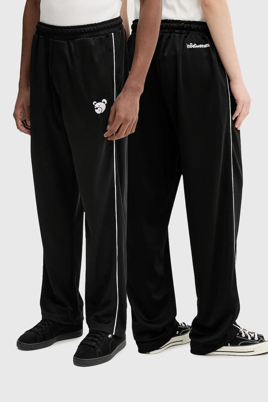 Inbetweeners pantaloni de trening culoarea negru, cu imprimeu, S5TWUAPA023