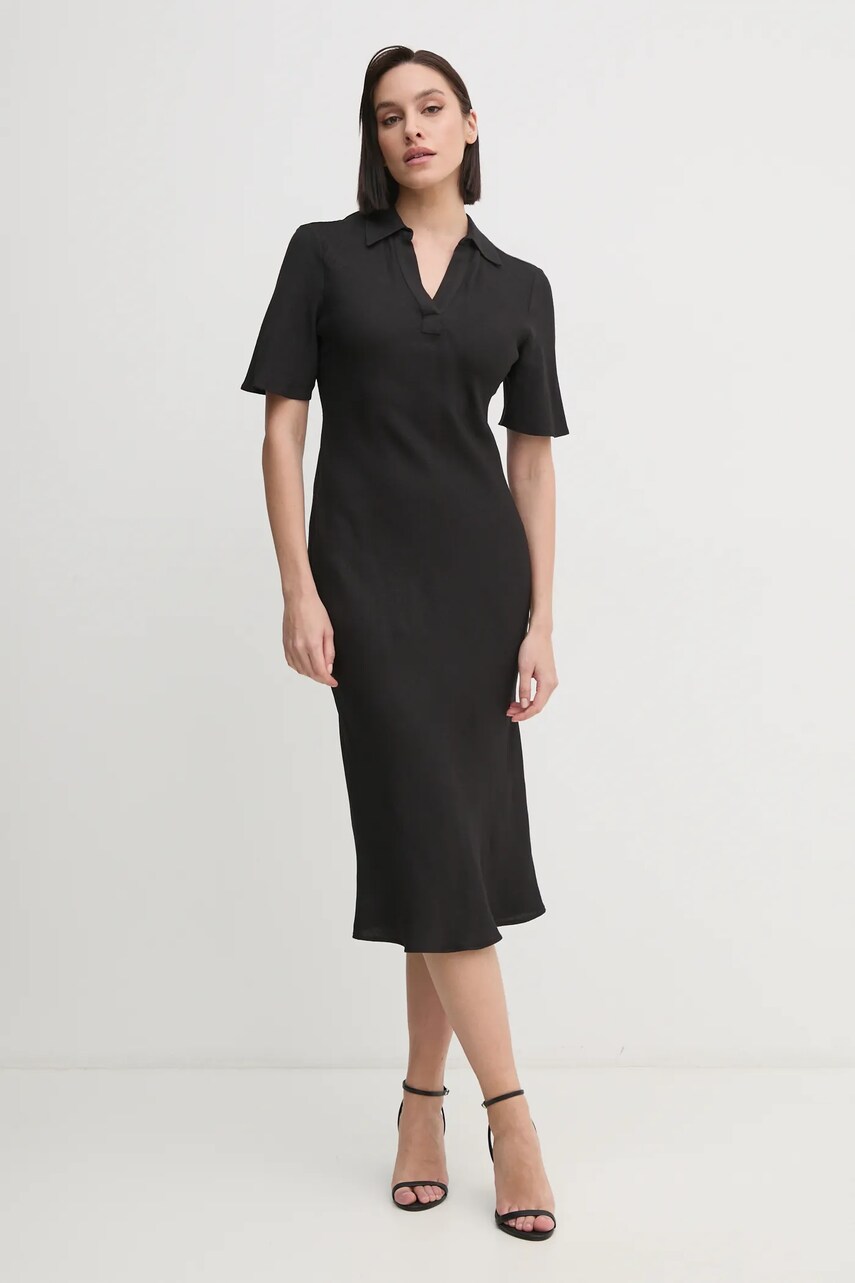 Levně Šaty Calvin Klein černá barva, maxi, K20K207867