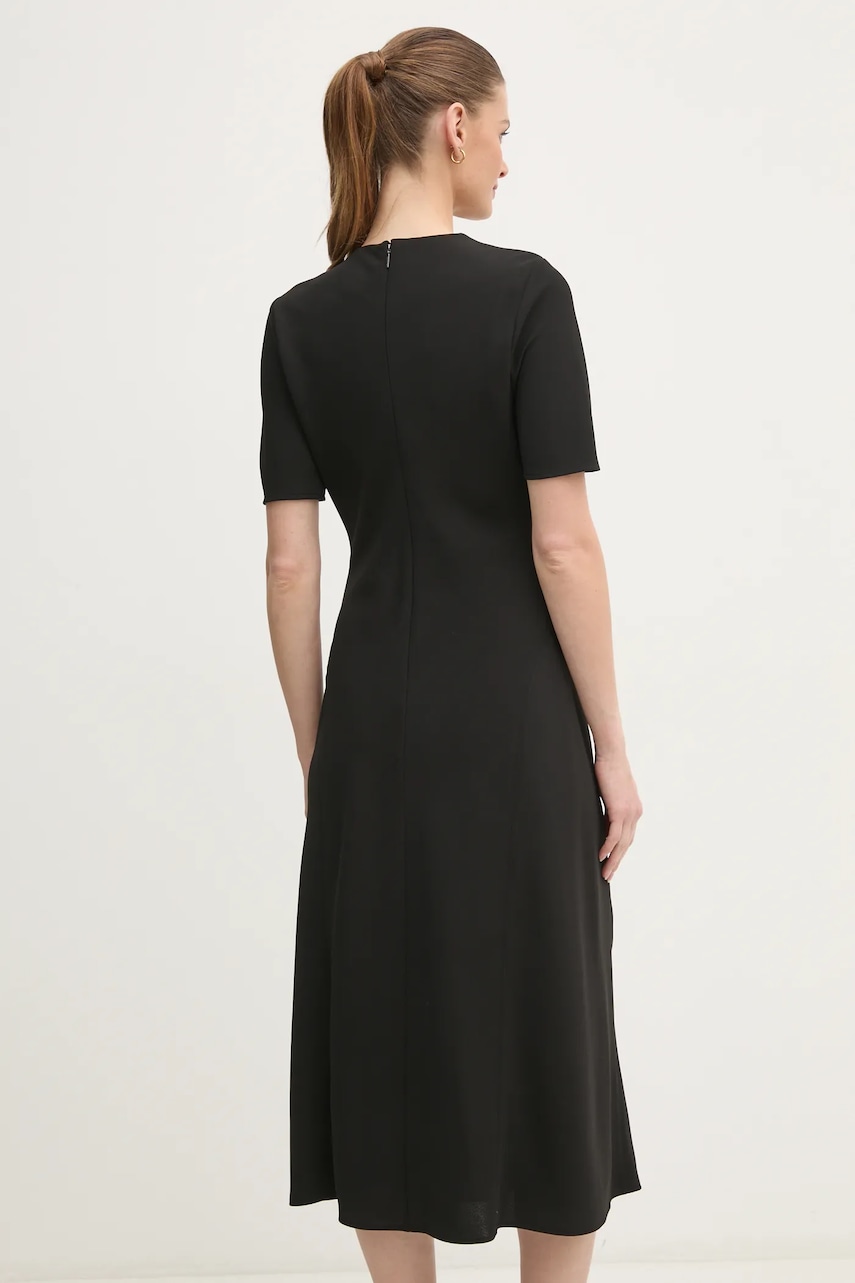 Платье Calvin Klein цвет чёрный midi расклешённое K20K207869 Платье Calvin Klein цвет чёрный midi расклешённое K20K207869