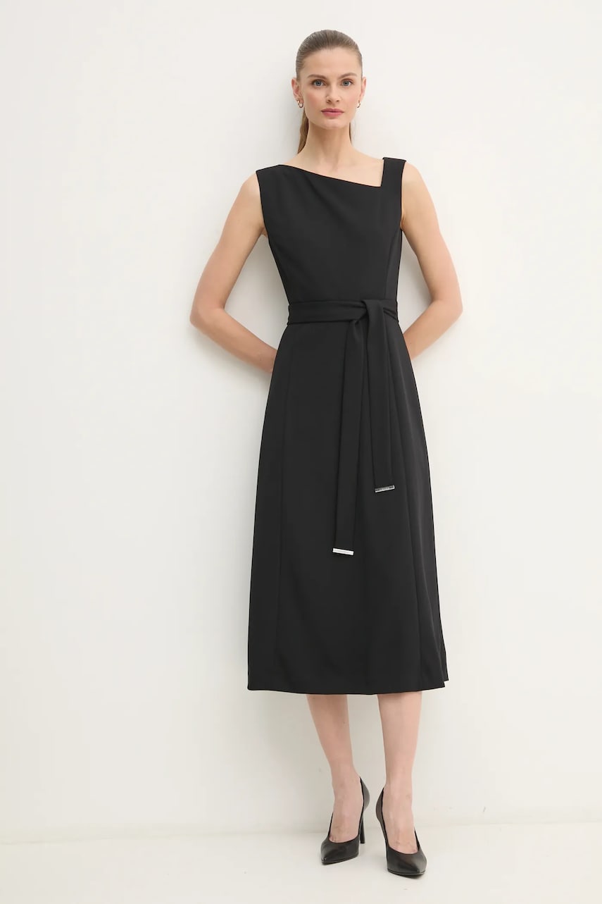 Платье Calvin Klein цвет чёрный mini расклешённое K20K207895 Платье Calvin Klein цвет чёрный mini расклешённое K20K207895