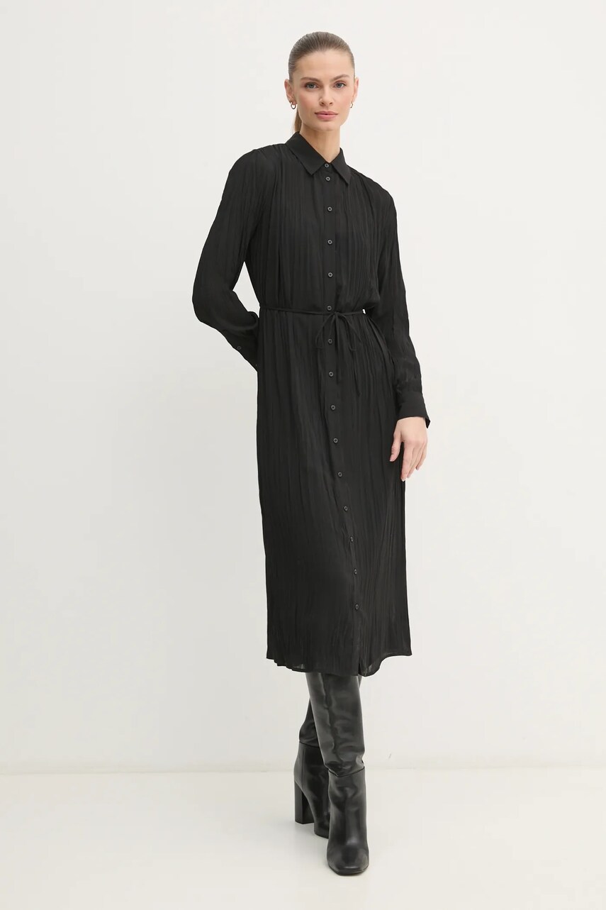 Платье Calvin Klein цвет чёрный midi прямое K20K208088 Платье Calvin Klein цвет чёрный midi прямое K20K208088