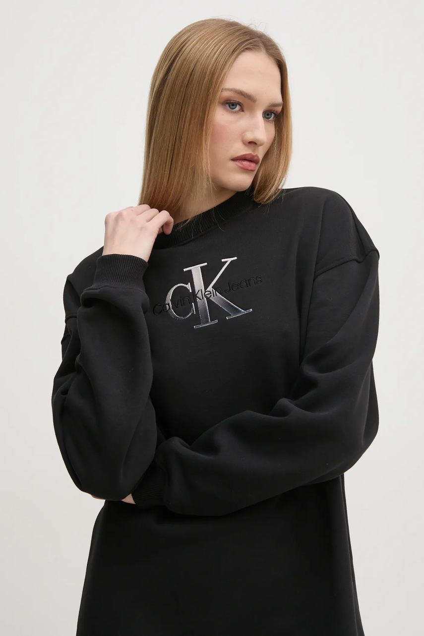 Сукня Calvin Klein Jeans колір чорний mini oversize J20J224834 