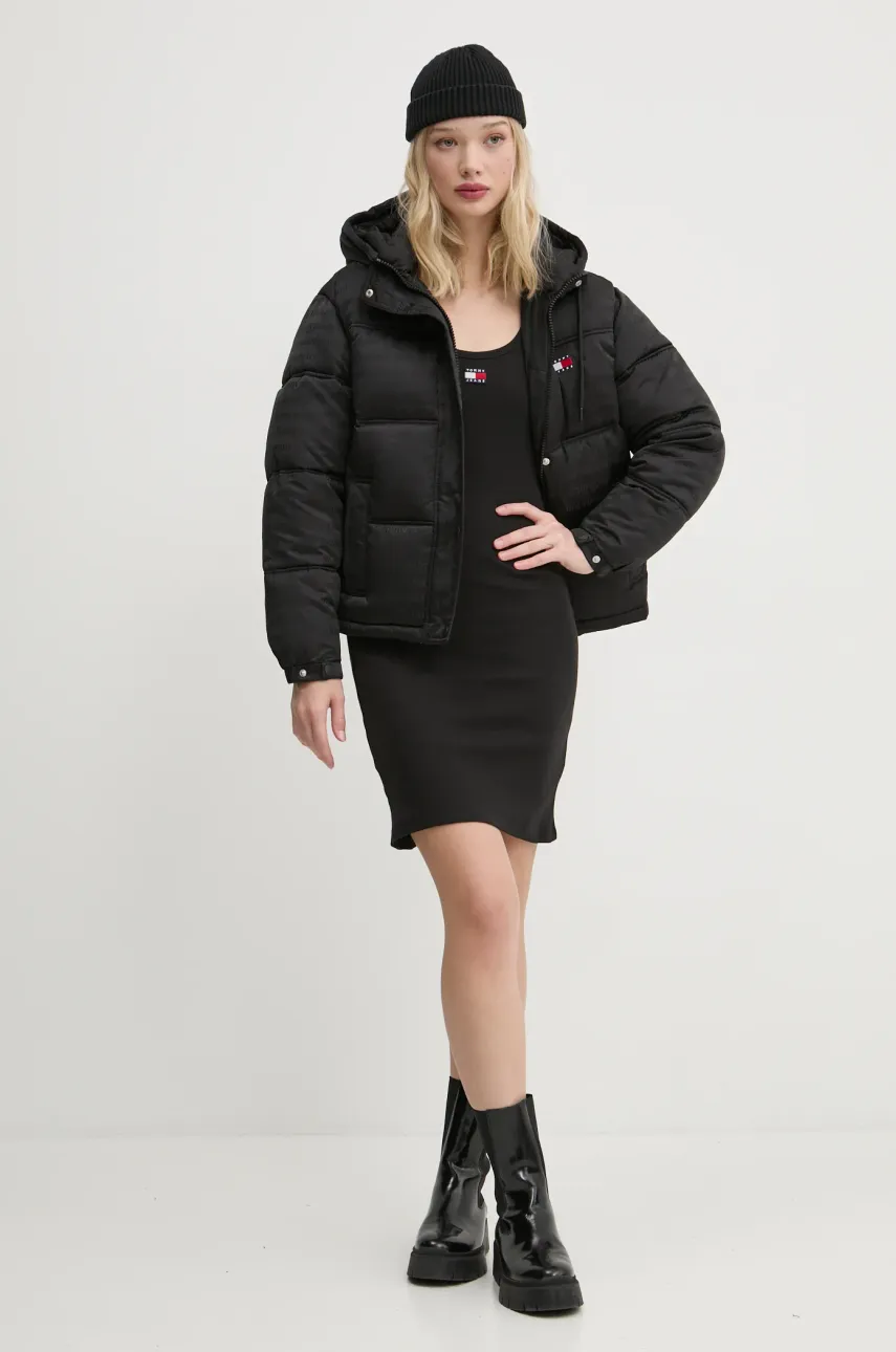 Платье Tommy Jeans цвет чёрный mini облегающее DW0DW20276 Платье Tommy Jeans цвет чёрный mini облегающее DW0DW20276