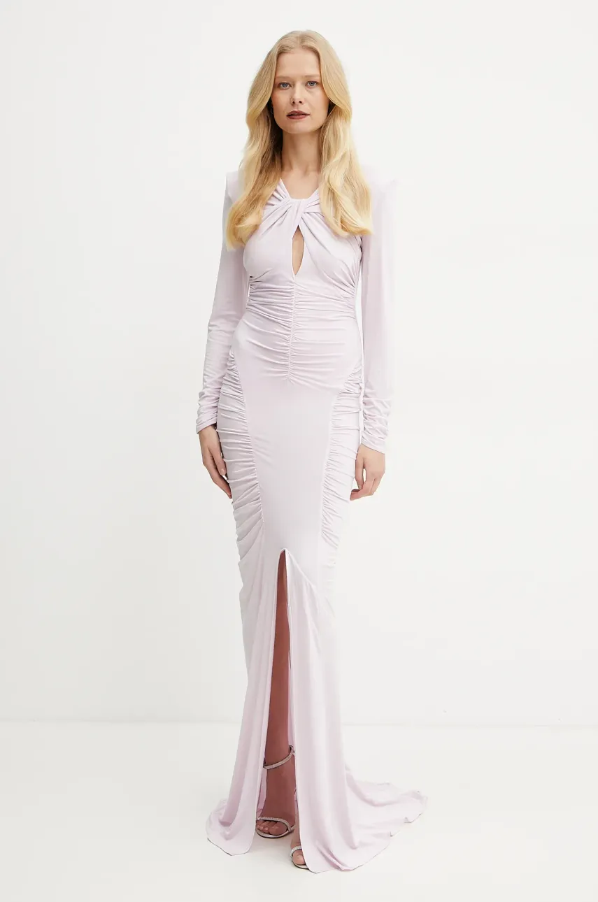 Šaty Elisabetta Franchi růžová barva, midi, ABR3251E2