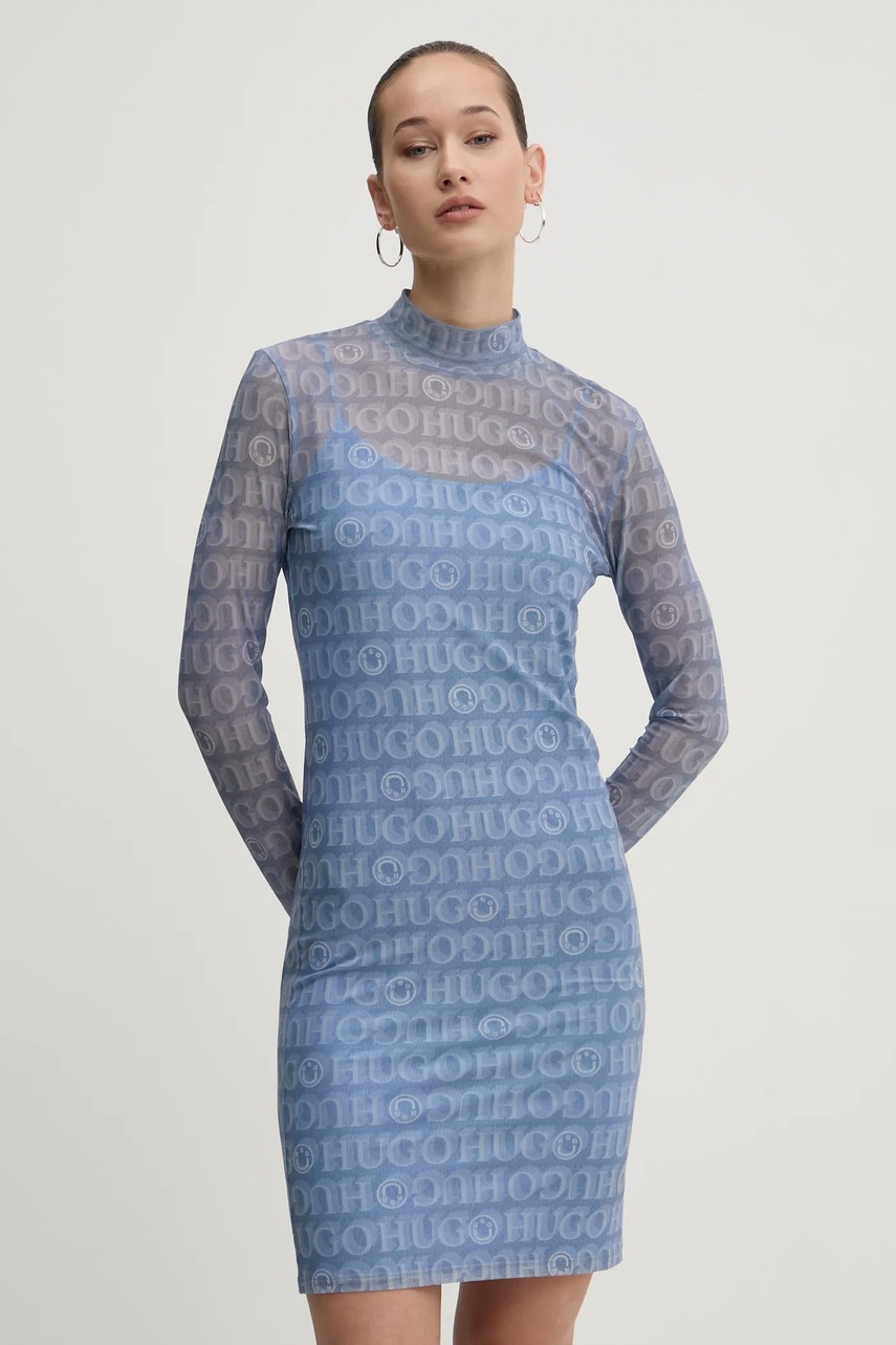 Hugo Blue rochie mini, mulată, 50534704
