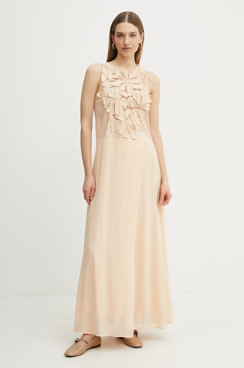 Forte Forte rochie culoarea portocaliu, maxi, evazată, 13609.my dress