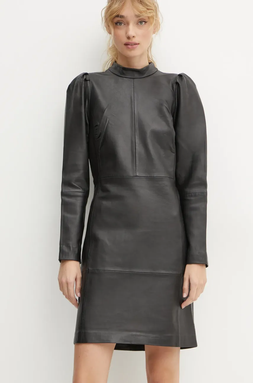 Bruuns Bazaar rochie culoarea negru, mini, mulată, BBW4319