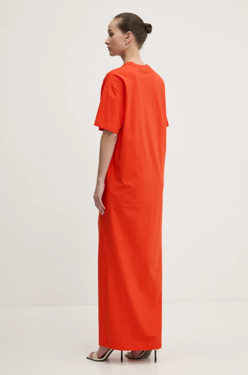 Платье MSGM цвет красный maxi прямое 3841MDA83.257002 Платье MSGM цвет красный maxi прямое 3841MDA83.257002