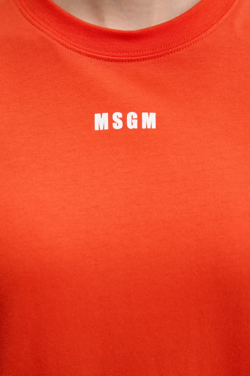 Сукня MSGM колір червоний maxi пряма 3841MDA83.257002