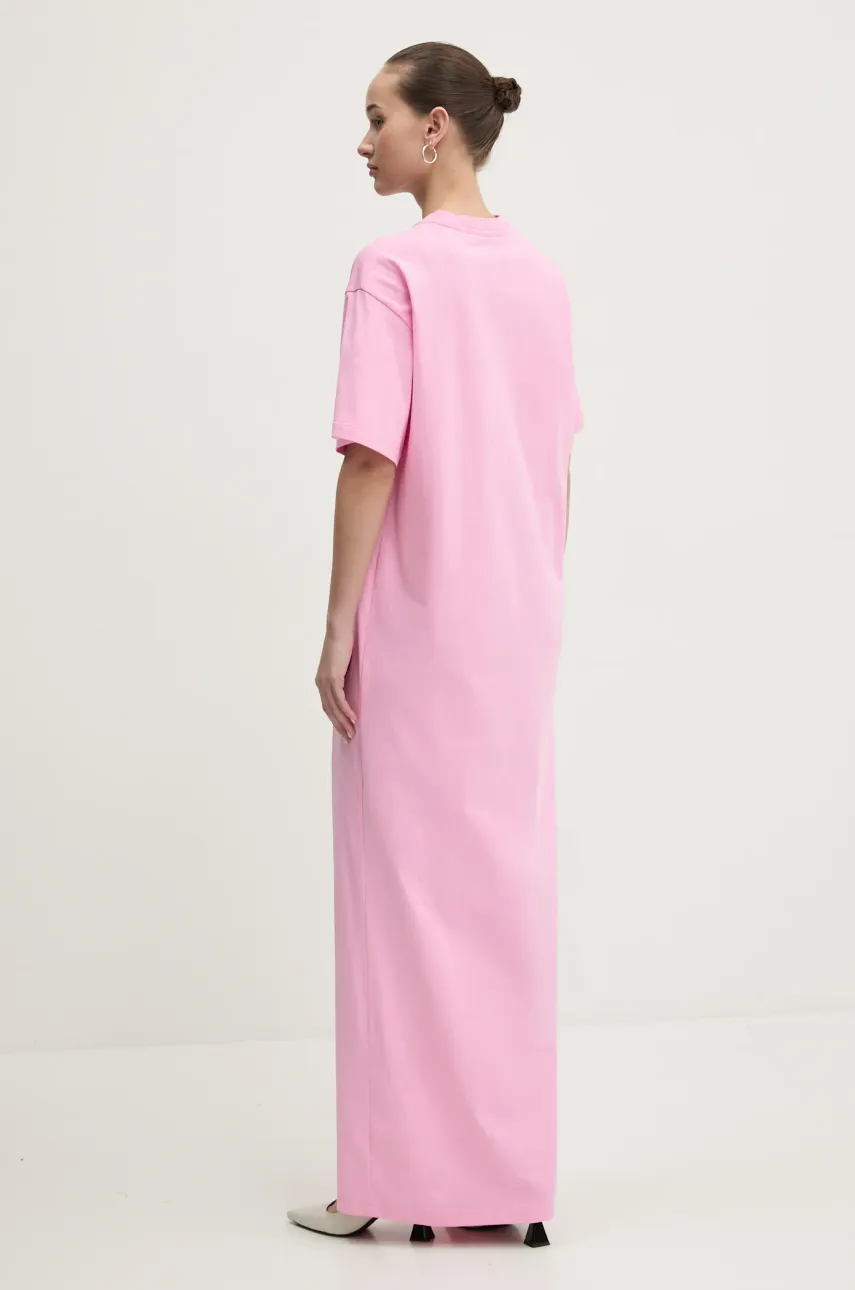 Платье MSGM цвет розовый maxi прямое 3841MDA83.257002 Платье MSGM цвет розовый maxi прямое 3841MDA83.257002
