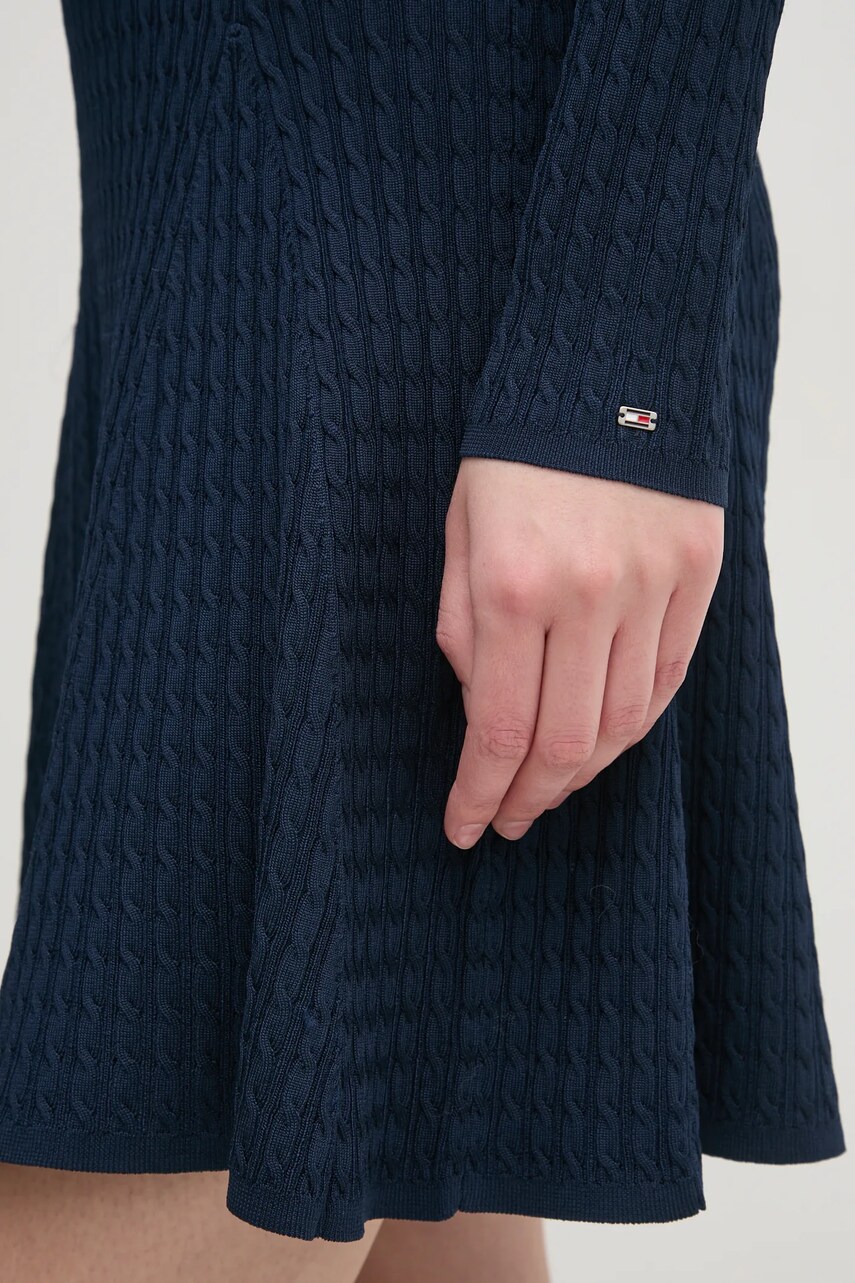 Сукня Tommy Hilfiger колір синій mini розкльошена WW0WW44977