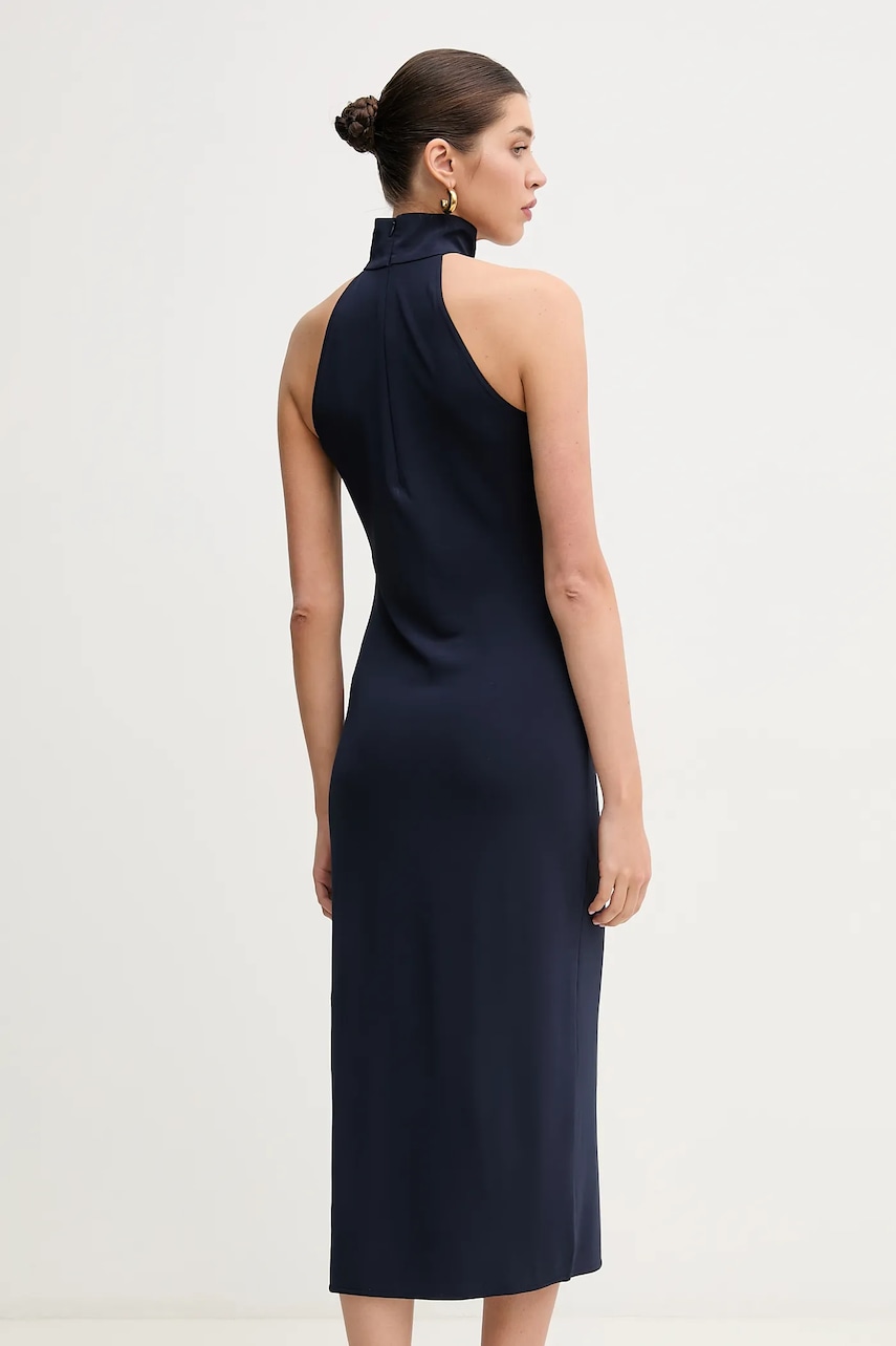 Сукня Polo Ralph Lauren колір синій maxi облягаюча 211960017