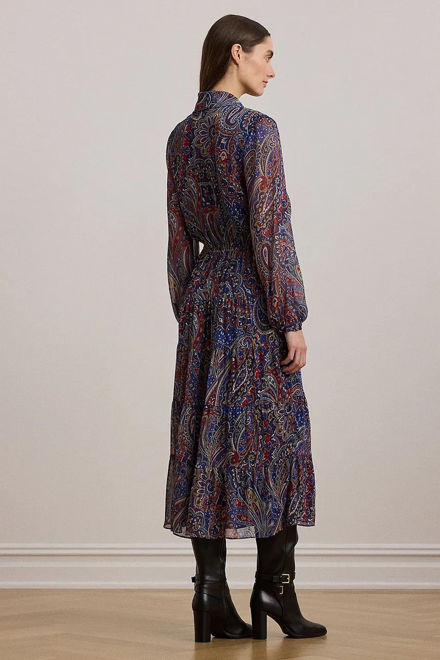 Платье Lauren Ralph Lauren midi расклешённое 200957155 Платье Lauren Ralph Lauren midi расклешённое 200957155