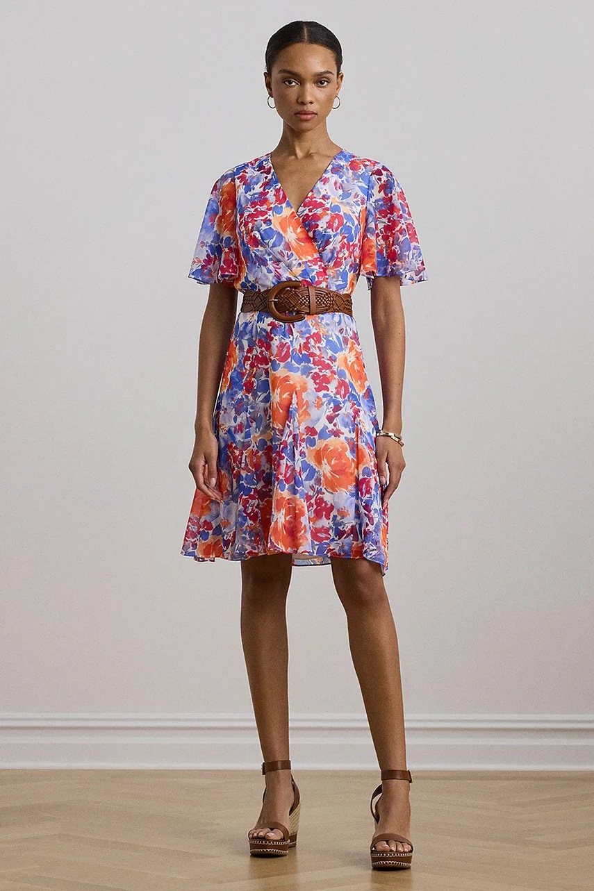 Levně Šaty Lauren Ralph Lauren bílá barva, mini, 250957086