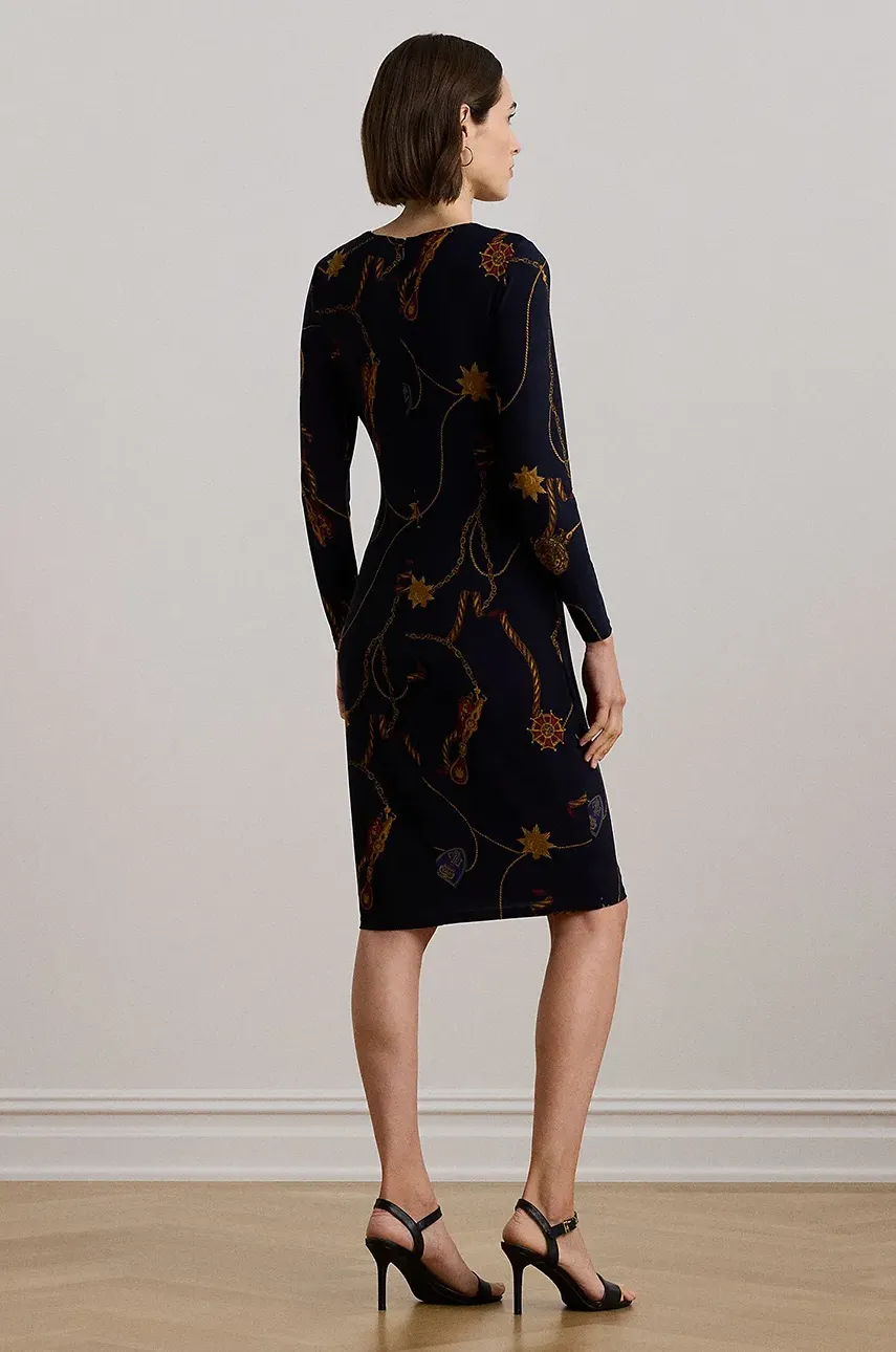 Платье Lauren Ralph Lauren цвет синий mini облегающее 250957702 Платье Lauren Ralph Lauren цвет синий mini облегающее 250957702