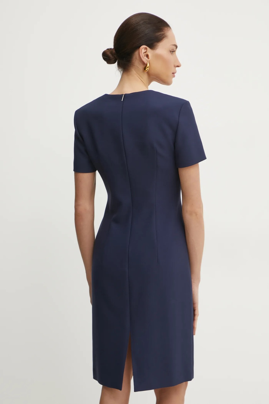 Платье BOSS цвет синий mini прямое 50535199 Платье BOSS цвет синий mini прямое 50535199