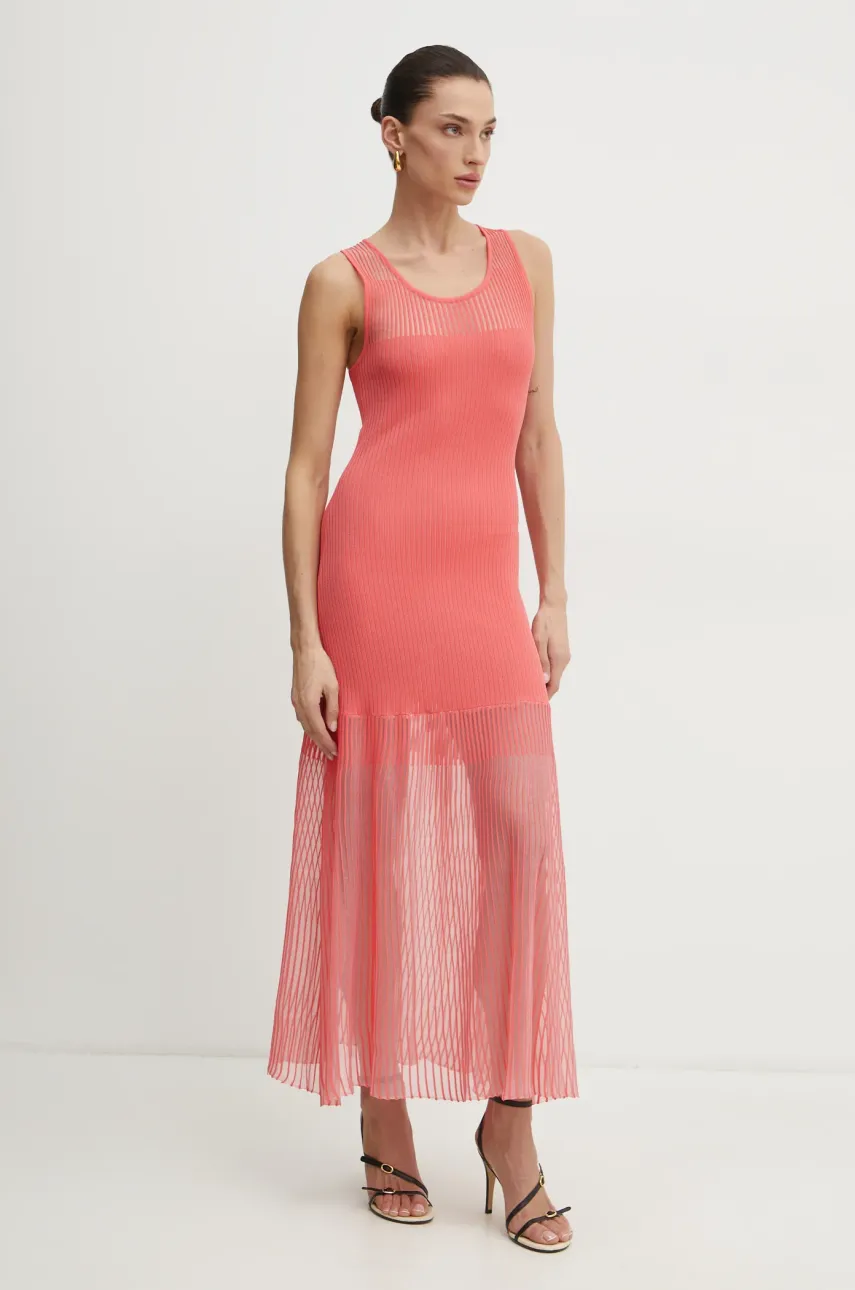 Šaty Pinko růžová barva, maxi, 104802 A2GJ