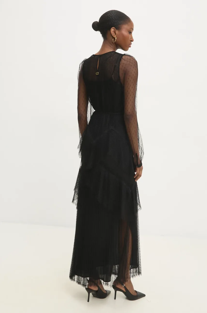 Платье Twinset цвет чёрный maxi расклешённое 251TP2510 Платье Twinset цвет чёрный maxi расклешённое 251TP2510
