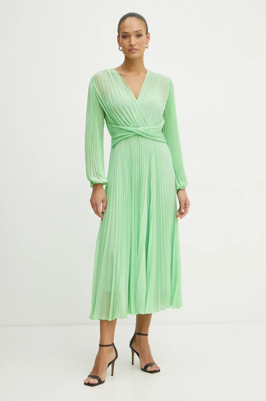 Платье Twinset цвет зелёный maxi расклешённое 251TP2330 Платье Twinset цвет зелёный maxi расклешённое 251TP2330