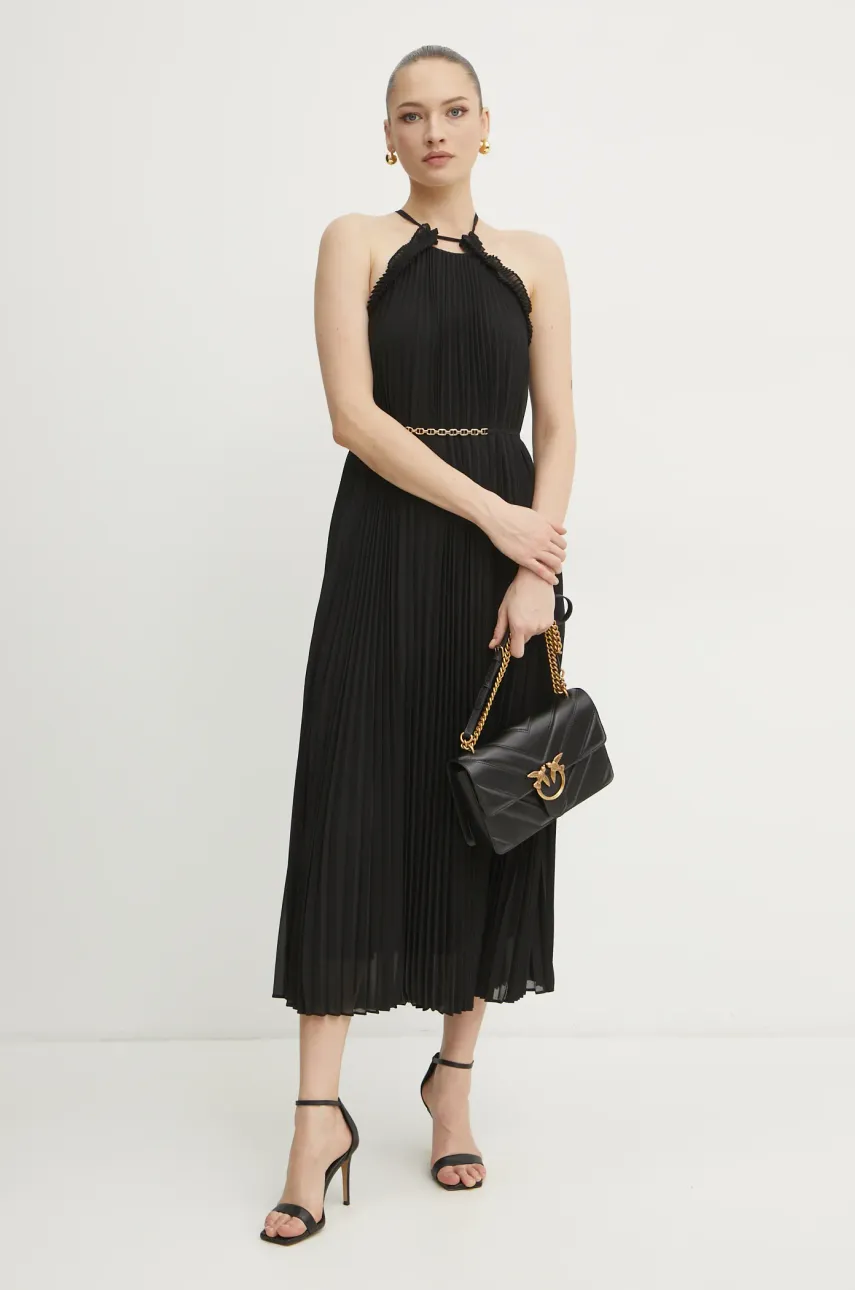 Платье Twinset цвет чёрный maxi расклешённое 251TP2332 Платье Twinset цвет чёрный maxi расклешённое 251TP2332