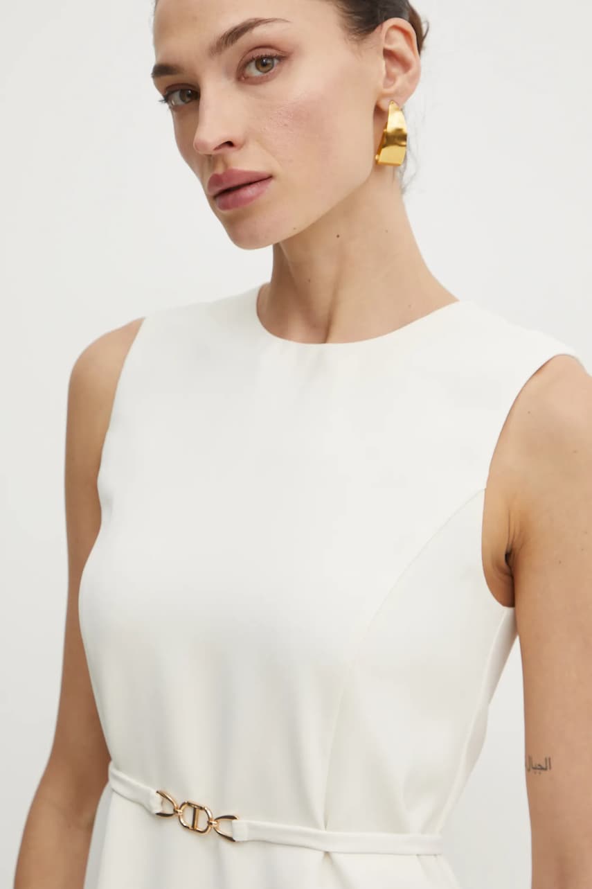 Сукня Twinset колір бежевий mini пряма 251TP2101
