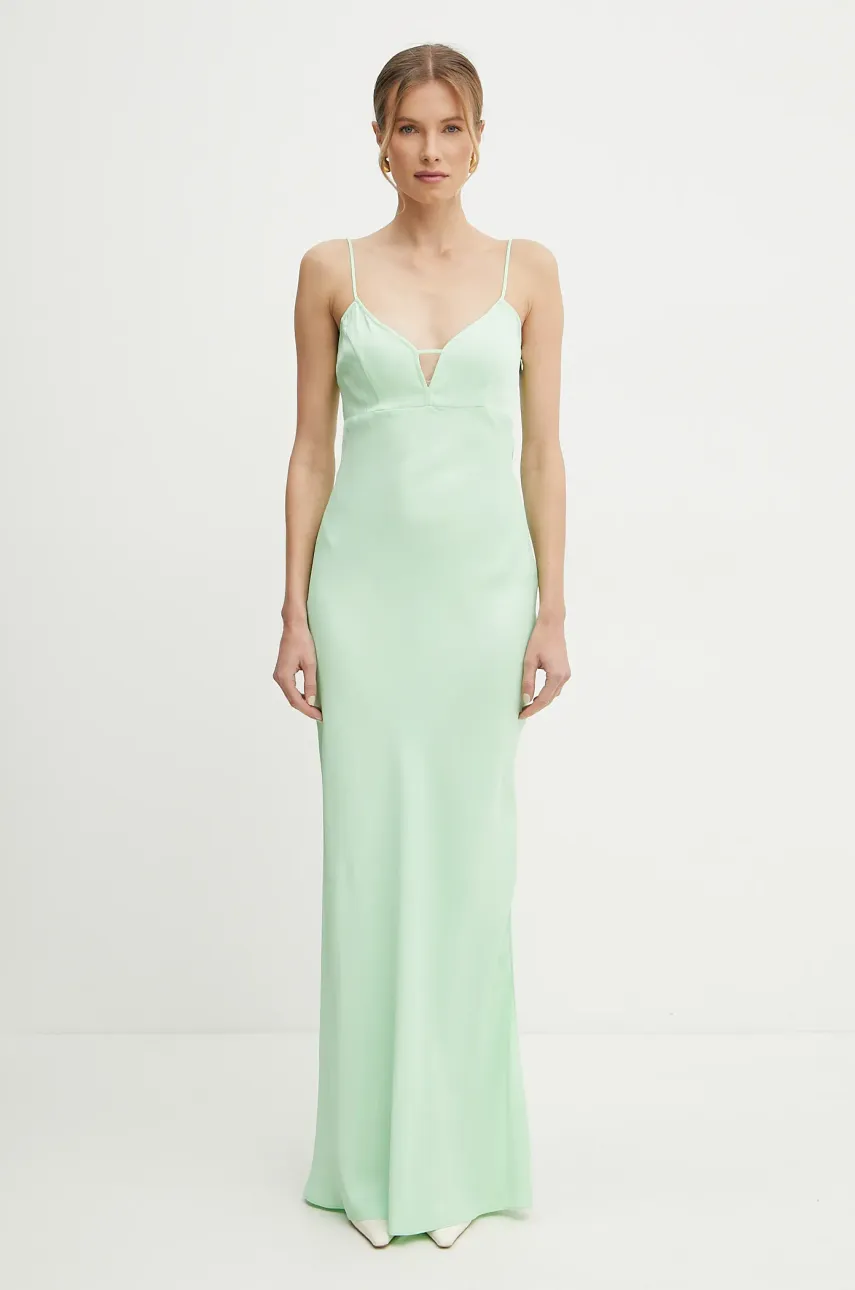 Šaty Twinset zelená barva, maxi, 251TP2653