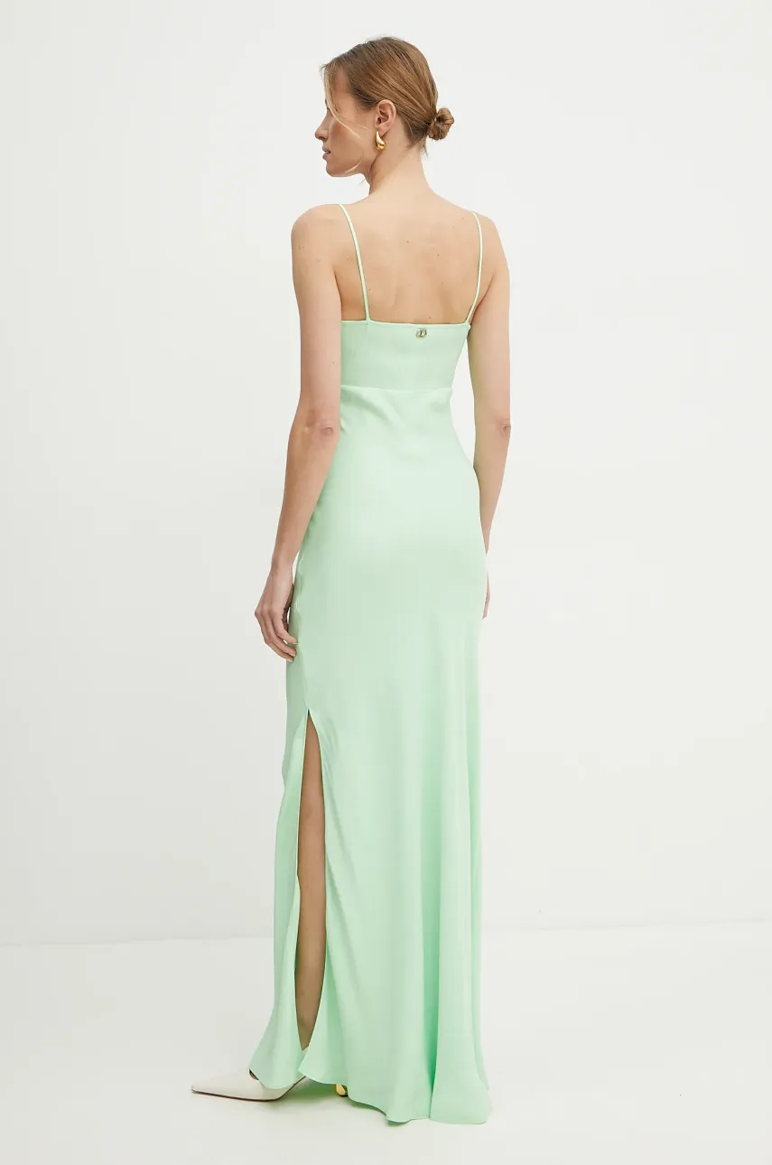 Платье Twinset цвет зелёный maxi прямое 251TP2653 Платье Twinset цвет зелёный maxi прямое 251TP2653