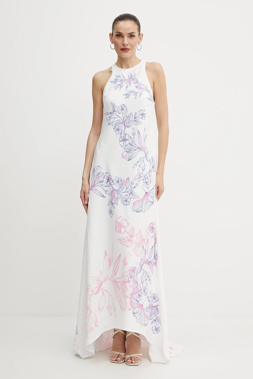 Levně Šaty Twinset bílá barva, maxi, 251AQ2131