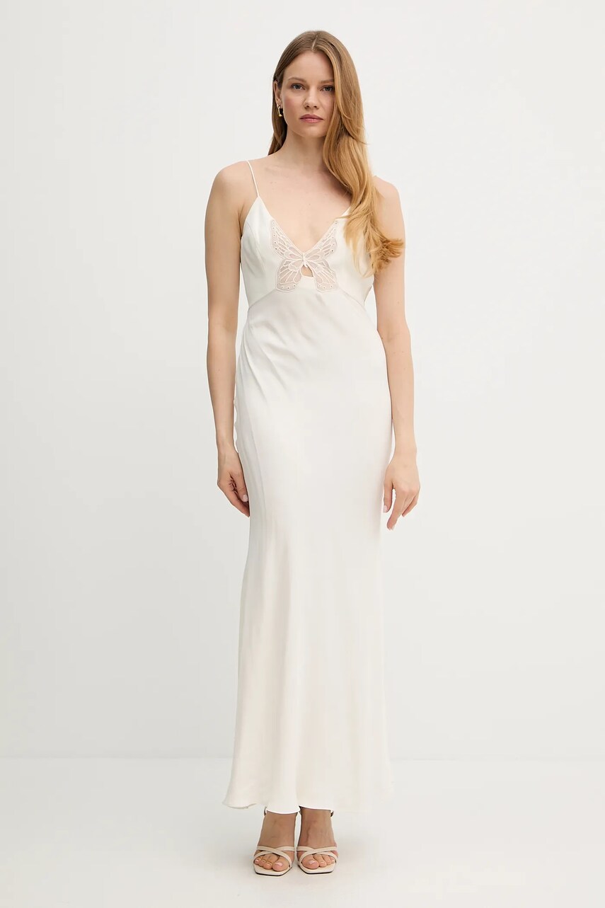 Levně Šaty Twinset béžová barva, maxi, 251TS2013