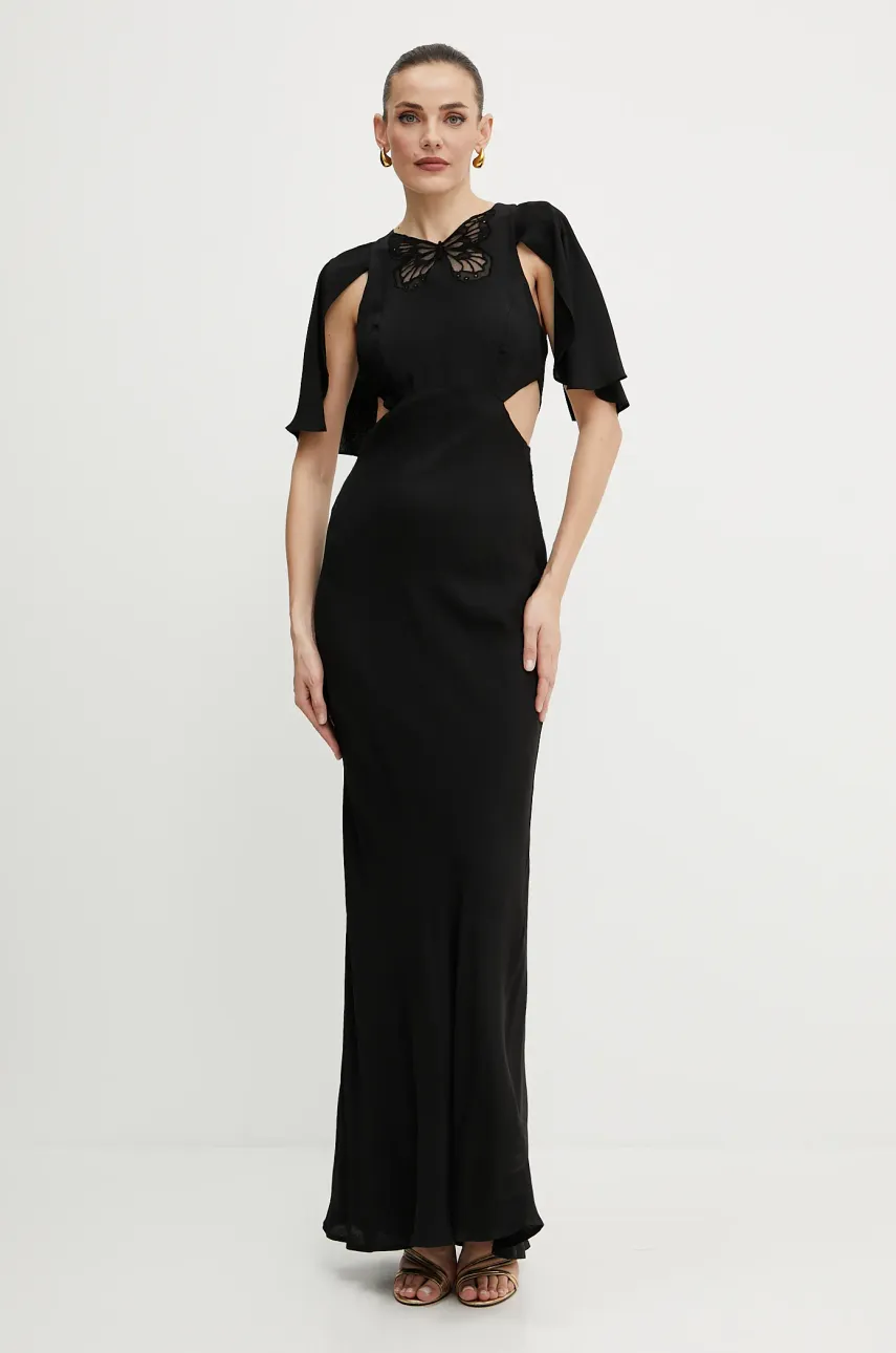 Levně Šaty Twinset černá barva, maxi, 251TS2012