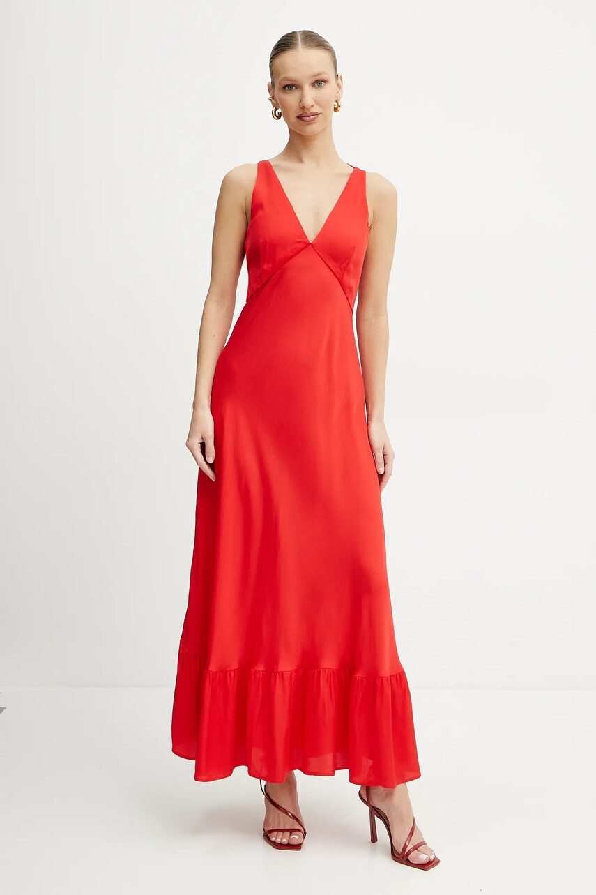 Levně Šaty Twinset červená barva, maxi, 251TT2191