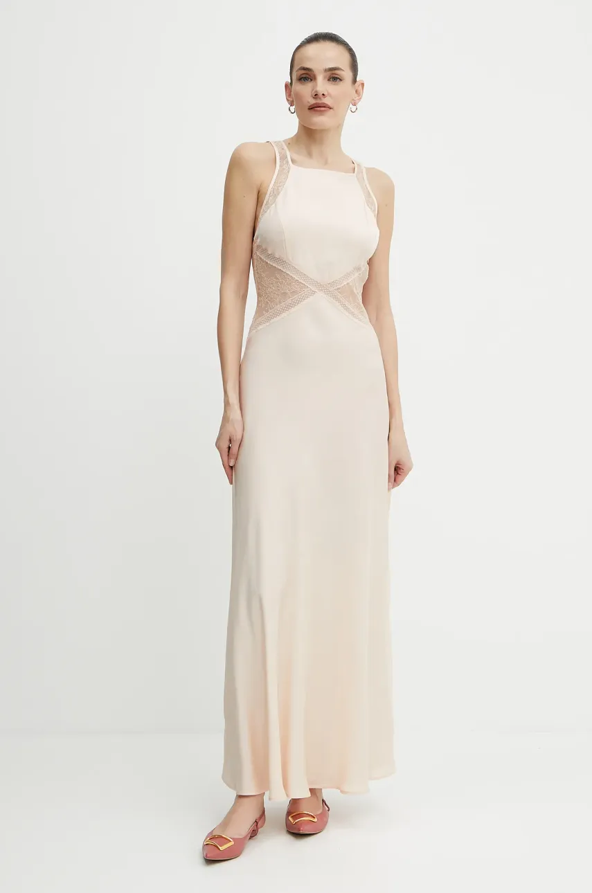 Levně Šaty Twinset béžová barva, maxi, 251TT2112