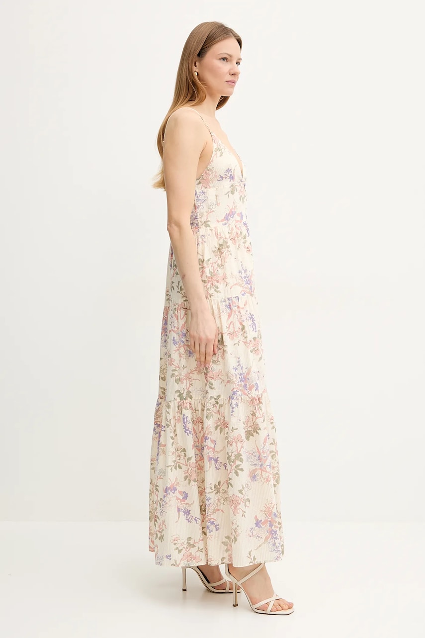 Платье Twinset цвет бежевый maxi расклешённое 251TT2150 Платье Twinset цвет бежевый maxi расклешённое 251TT2150