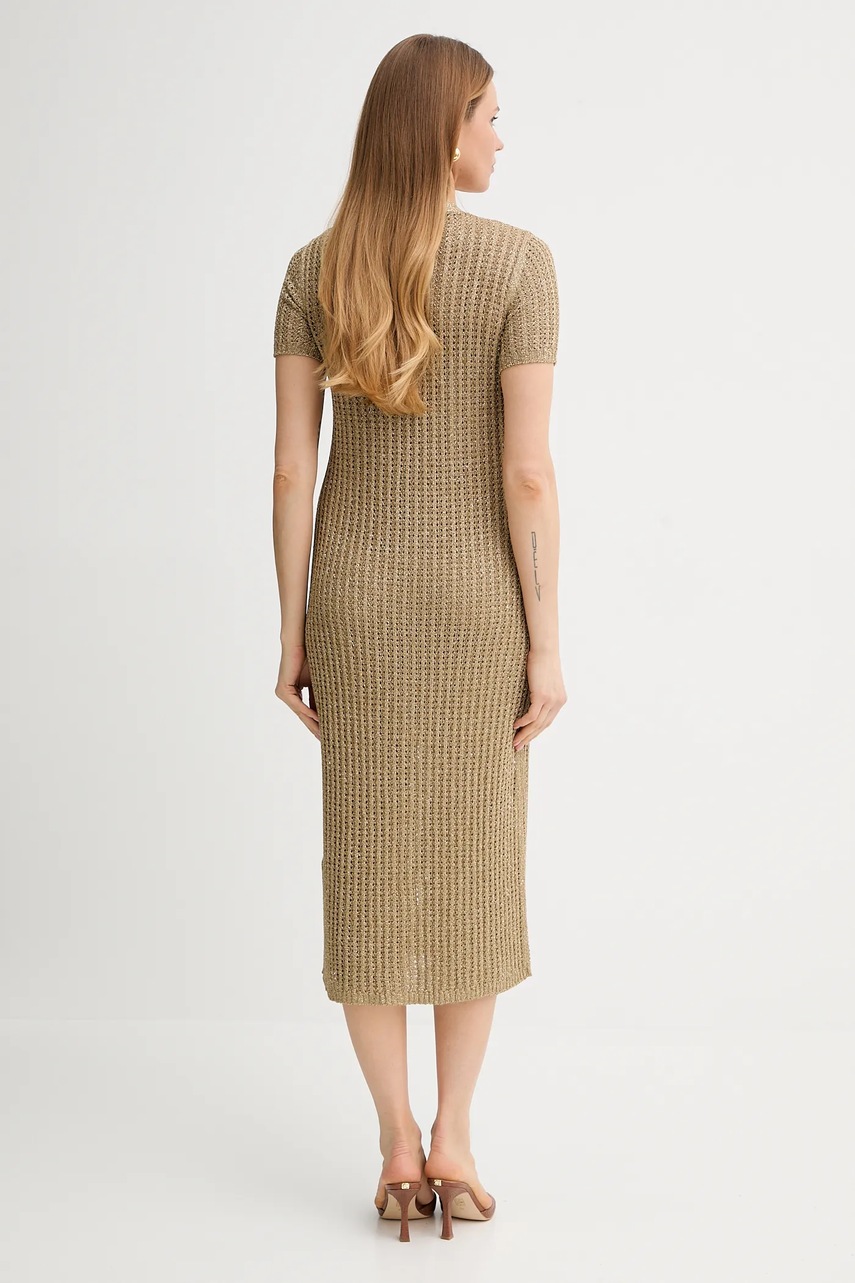 Сукня Twinset колір зелений midi облягаюче 251TT3190