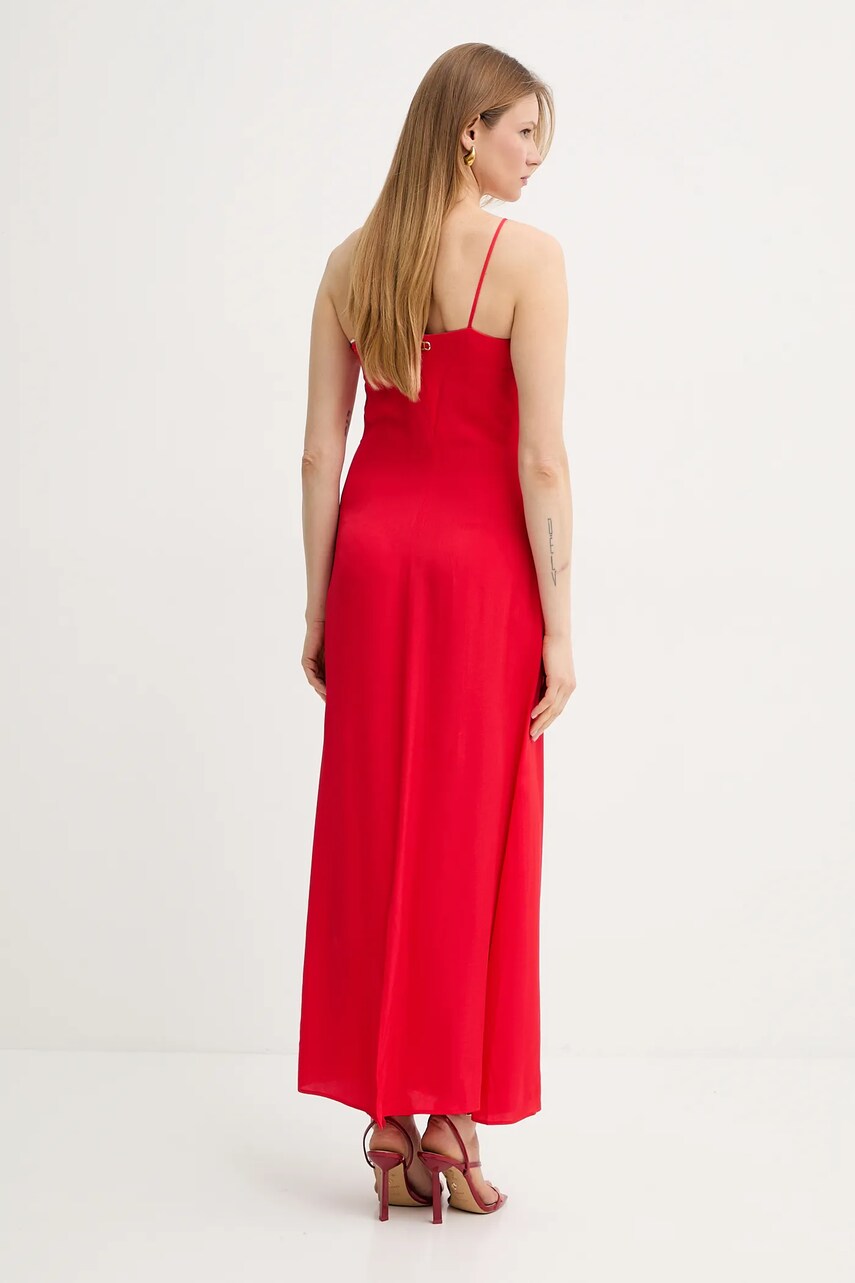 Сукня Twinset колір червоний maxi пряма 251TT2190