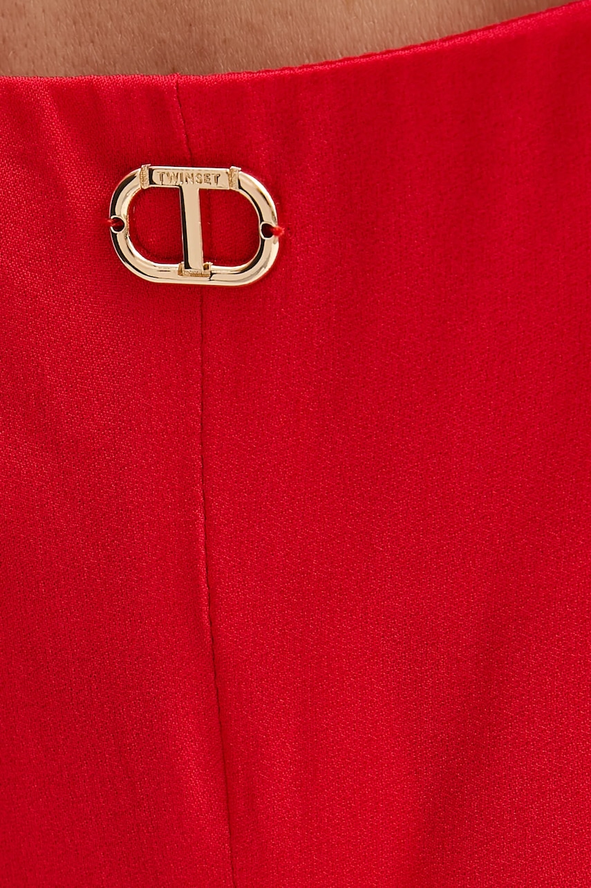 Сукня Twinset колір червоний maxi пряма 251TT2190